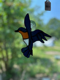 Stained Glass Bird Ornaments by Laury Maass