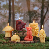 Beeswax Nature Sculpted Candles by Big Dipper Wax Works