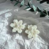 Snowflake Candle - White - Natural Soy - Unscented