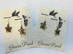 Star Earrings in Gold and Silver by Goose Pond