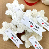Snowflake Candle - White