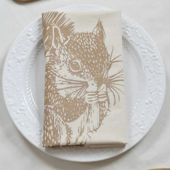 Squirrel Tea Towel by Hearth and Harrow