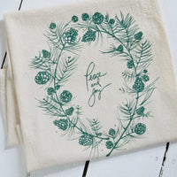 Peace & Joy  Holiday Tea Towel by Hearth and Harrow