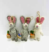 Felt Bunny Ornaments