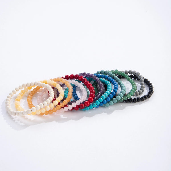 Natural Bead Bracelets - Assorted Stones