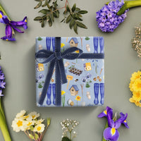 Butterfly and Toadstool Wrapping Paper