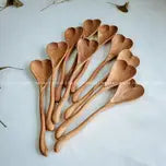 Wiggly Heart-Shaped Wooden Spoon - Kitchen Serving Utensils