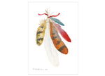 Feather Swag Card Set - 10 cards & 10 envelopes