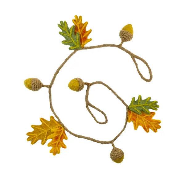 Fall Felt Acorn Garland - 3'