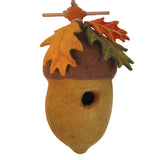 Pin Oak Acorn Felt Birdhouse