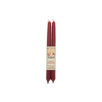 Tapers - 10" Dipped - Beeswax - Wrapped Pair