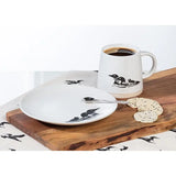 Wide Base Mug with Loons-3.5"H
