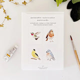 Paintable Notecards - Backyard Birds by Emily Lex Studio