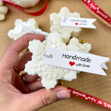 Snowflake Candle - White