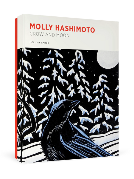 Molly Hashimoto Crow and Moon Boxed Holiday Cards