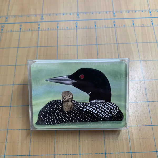 Loon and Chick Playing Card
