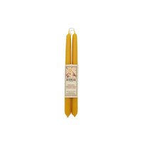 Tapers - 10" Dipped - Beeswax - Wrapped Pair