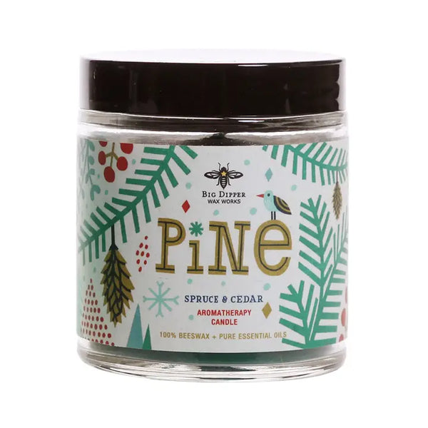 Holiday Apothecary Jar Candle - Pine or Spice