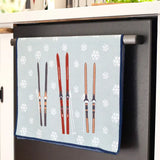 Nordic Ski blu Kitchen Towel