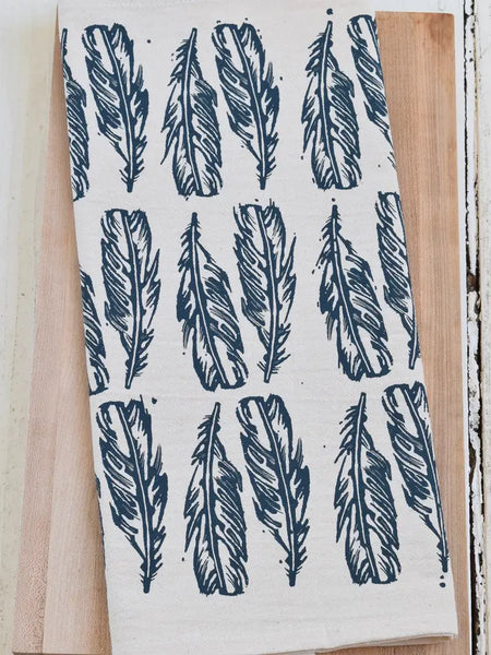 Feather Tea Towel by Hearth and Harrow