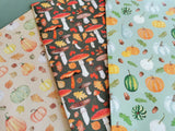 Butterfly and Toadstool Wrapping Paper