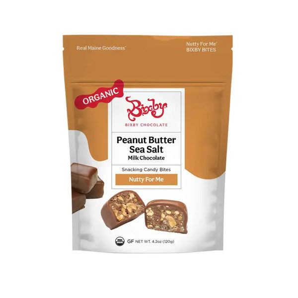 Bixby Nutty for Me Milk Chocolate Peanut Butter Sea Salt Bites  (Organic)