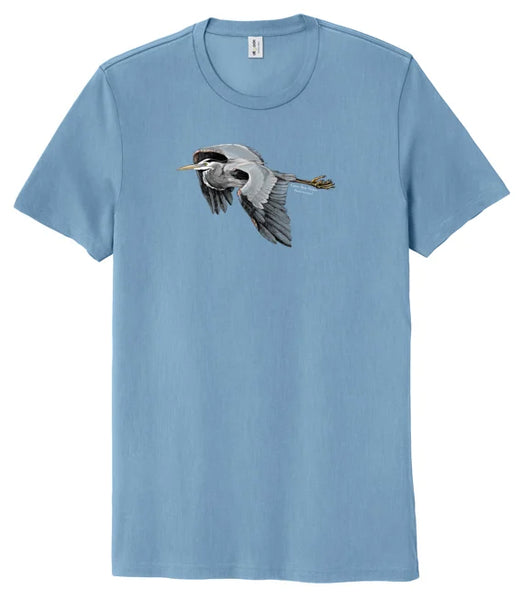 Great Blue Heron Maine Audubon Logo Unisex T-Shirt