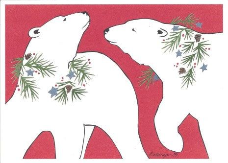 Polar Bears Card Set - 10 cards & 10 envelopes