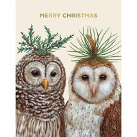 Winter Owls Merry Christmas