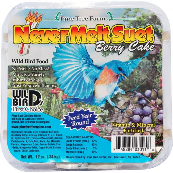 Never Melt Berry Suet Cake - Pine Tree Farms