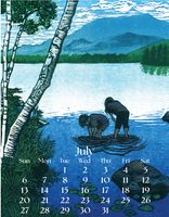 A Year in Maine 2025 Large Wall Calendar- bound with hanger - (Store pick-up Only)