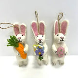 Felt Bunny Ornaments