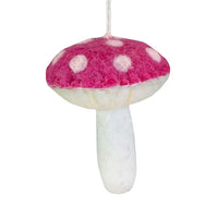 Felted Wild Mushroom Ornaments