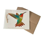 Ruby-Throated Hummingbird Ornament + Notecard