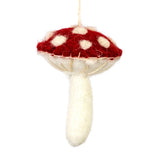 Felted Wild Mushroom Ornaments