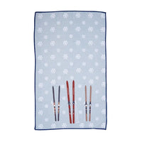 Nordic Ski blu Kitchen Towel