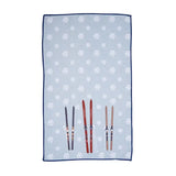 Nordic Ski blu Kitchen Towel