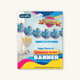 Happy Chanukah Honeycomb Banner