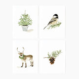 Evergreen Christmas Assorted Notecard Set by Emily Lex Studio