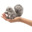 Mini Grey Squirrel Finger Puppet by Folkmanis