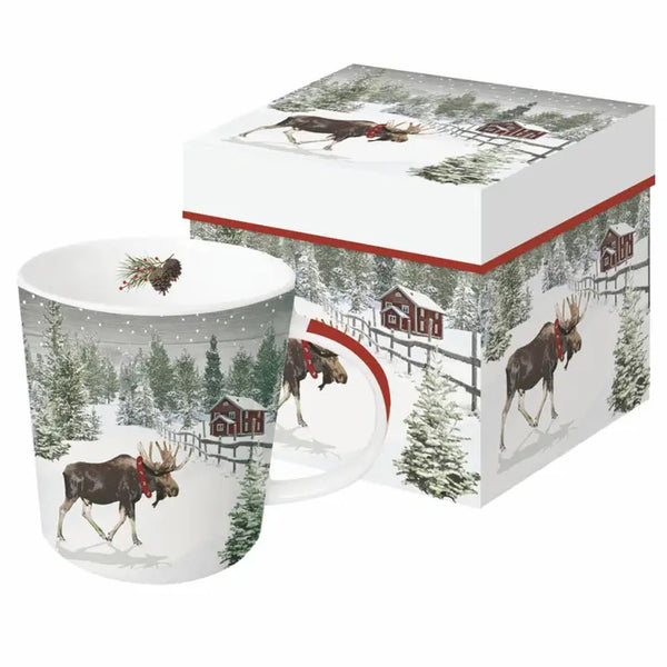 Wintry Moose - Mug in Gift Box