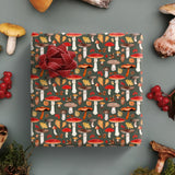 Butterfly and Toadstool Wrapping Paper