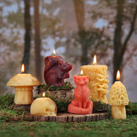 Beeswax Holiday Nature Candles by Big Dipper Wax Works