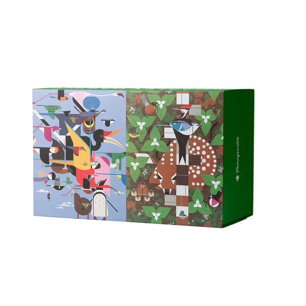 Charley Harper 120-Piece Double Sided Jigsaw Puzzle Set