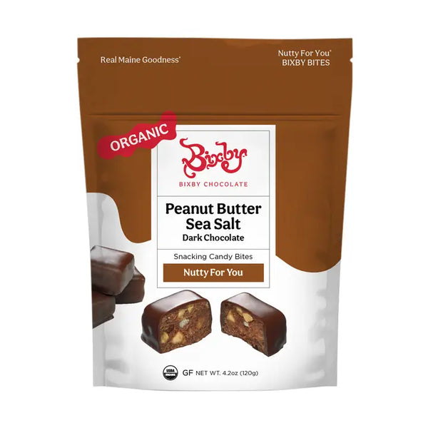 Bixby Nutty for You - Dark Chocolate Peanut Butter Sea Salt Bites (Organic)