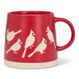 Wide Base Mug with Cardinals