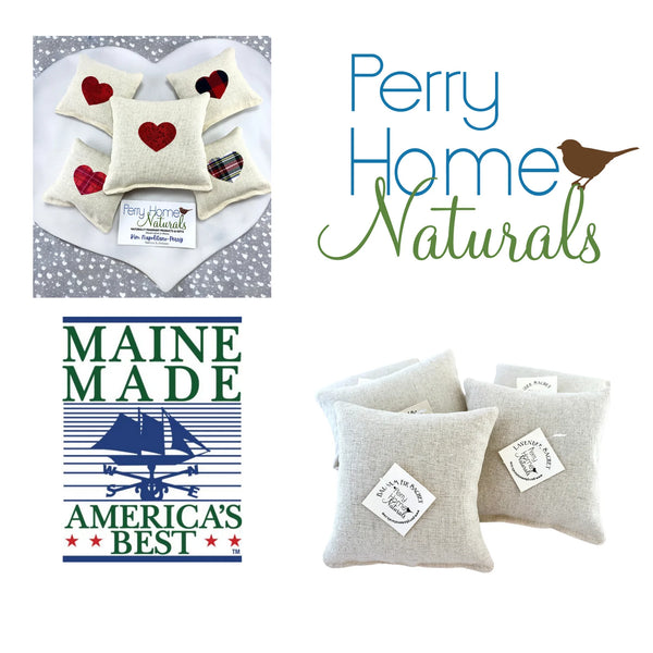 Perry Home Naturals - Assorted Heart Sachets - Balsam and Lavender