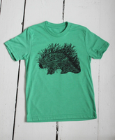 Kid's Organic Porcupine T-Shirt - Green