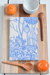Kitchen Herbs Tea Towel by Hearth and Harrow - Blue Violet