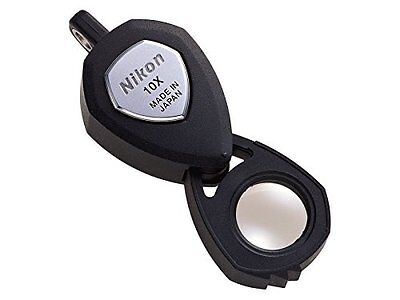 Nikon 10x Jewelry Triplet Loupe Jeweler Pocket Round Magnifier